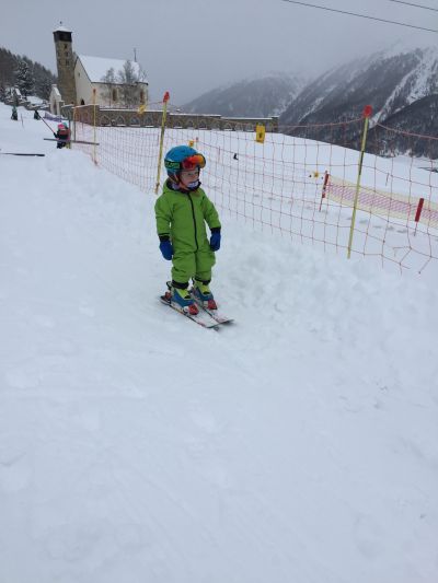 Lezioni di sci bambini in Engadina